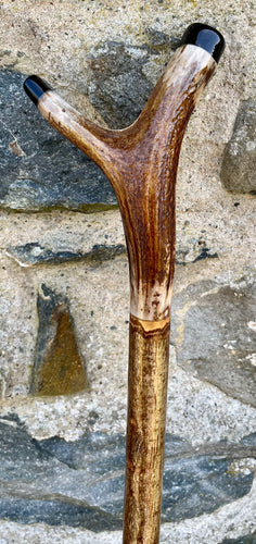 Hazel wood thumbstick Wading Staff Helen Elizabeth Studios 