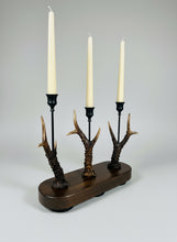 Load image into Gallery viewer, Rustic Roe Deer Stag Antler Candlestick Holder  - Treble (#7)
