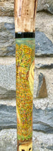 Load image into Gallery viewer, Barn Owls on hazel country antler handled thumbstick
