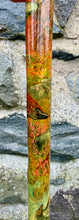 Load image into Gallery viewer, red stag grouse salmon antler hazel country thumbstick by Helen Elizabeth
