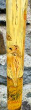 Load image into Gallery viewer, Falcon on Glove Desert Scene with Saluki Dog  - Antler handled Hazel Country Thumbstick/hiking/walking stick by Helen Elizabeth

