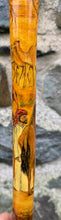 Load image into Gallery viewer, Camels in desert antler handled hazel country thumbstick by Helen Elizabeth

