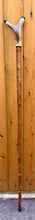 Load image into Gallery viewer, Antler Handled Hazel Wood Country Thumbstick Walking Stick by Helen Elizabeth
