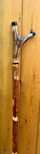Load image into Gallery viewer, Antler Handled Hazel Wood Country Thumbstick Walking Stick by Helen Elizabeth
