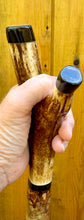Load image into Gallery viewer, Antler Handled Hazel Wood Country Thumbstick Walking Stick by Helen Elizabeth
