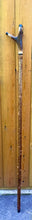 Load image into Gallery viewer, Antler Handled Hazel Wood Country Thumbstick Walking Stick by Helen Elizabeth
