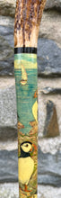 Load image into Gallery viewer, Puffins on Cliff Antler handled country thumb stick
