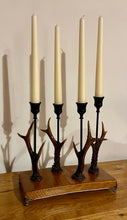 Load image into Gallery viewer, Roe Deer Stag Antler Candle Stick Holder by Helen Elizabeth
