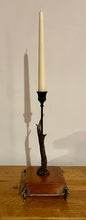 Load image into Gallery viewer, Rustic Roe Deer Stag Antler Candlestick Holder by Helen Elizabeth Studios
