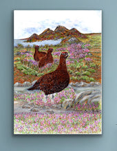 Load image into Gallery viewer, Grouse on the Moor signed limited edition giclee print by Herlen Elizabeth Studios
