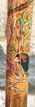 Load image into Gallery viewer, pheasant hand painted staghorn thumbstick helen elizabeth studios
