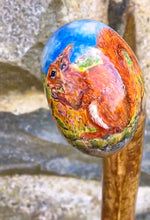 Load image into Gallery viewer, Knob ball walking stick goldfinch by Helen Elizabeth
